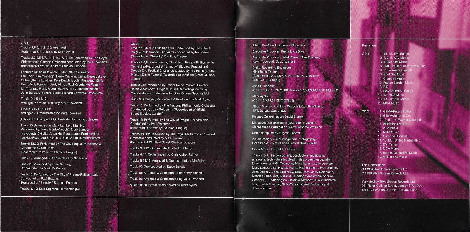 Middle of cover of FILMXCD 184